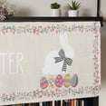 thumbnail image 5 of Happy Easter Rod Pocket Curtain Valance, Bow Bunny Colorful Eggs Flowers Vines Farmhouse Window Valance for Living Room, Bedroom, Kitchen 54"W x 18"L, 5 of 9