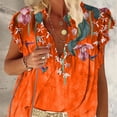 thumbnail image 3 of Minnieouse Camiseta de mujer Blusa informal de playa de manga corta con estampado bohemio Prendas para la parte del cuerpo amarillo 4XL Minnieouse AP002040-39, 3 of 4