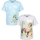 thumbnail image 1 of Pack de 2 camisetas Bluey Bingo Dad Little Boys azul/gris 7-8, 1 of 9