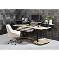thumbnail image 4 of ACME Eleazar Wooden 4-Shelf Music Recording Studio Desk in Natural Oak, 4 of 7
