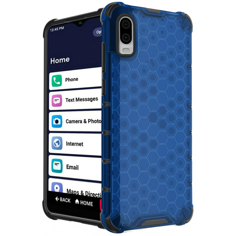 Nakedcellphone Case for Jitterbug Smart3 Phone, Honeycomb Hybrid Series Dual-Layer Cover Anti-shock for Jitterbug Smart 3 2021 for Seniors AKA Li