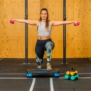 PRISP Dumbbells Set with Rack, 3 Pairs of Neoprene Free Weights with Stand