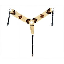 Showman Cream Cotton Blend Multi-Strand Southwest Design Breast Collar