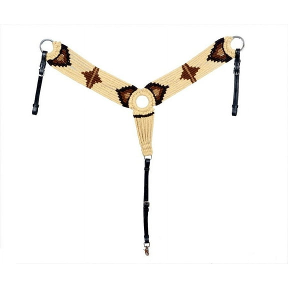 Showman Cream Cotton Blend Multi-Strand Southwest Design Breast Collar