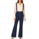 thumbnail image 1 of INSPIRE CHIC Pantalones vaqueros de mujer Pantalones de mezclilla Pantalones de campana con cremallera en la parte delantera Mono largo con monos Azul XS, 1 of 6