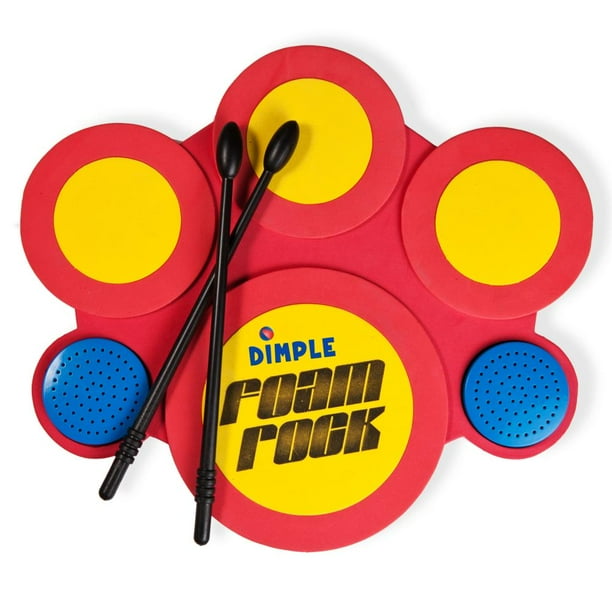 Kids Electric Drum Set with Foam Drum Pads 4 Drumsticks Speakers