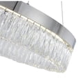 thumbnail image 4 of Bethel International LED Chandelier Chrome Stainless Steel & Crystal, 4 of 5