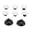 White, variant on 8-in-1 Universal Thumbstick Cap Replacement Set with 3 Heights Thumb Stick Grip Rubber Covers for Pro Elite and Switch Pro Controllers - Precision Grip Enhancement Pack (White, 10 inches / 25.4 cm)