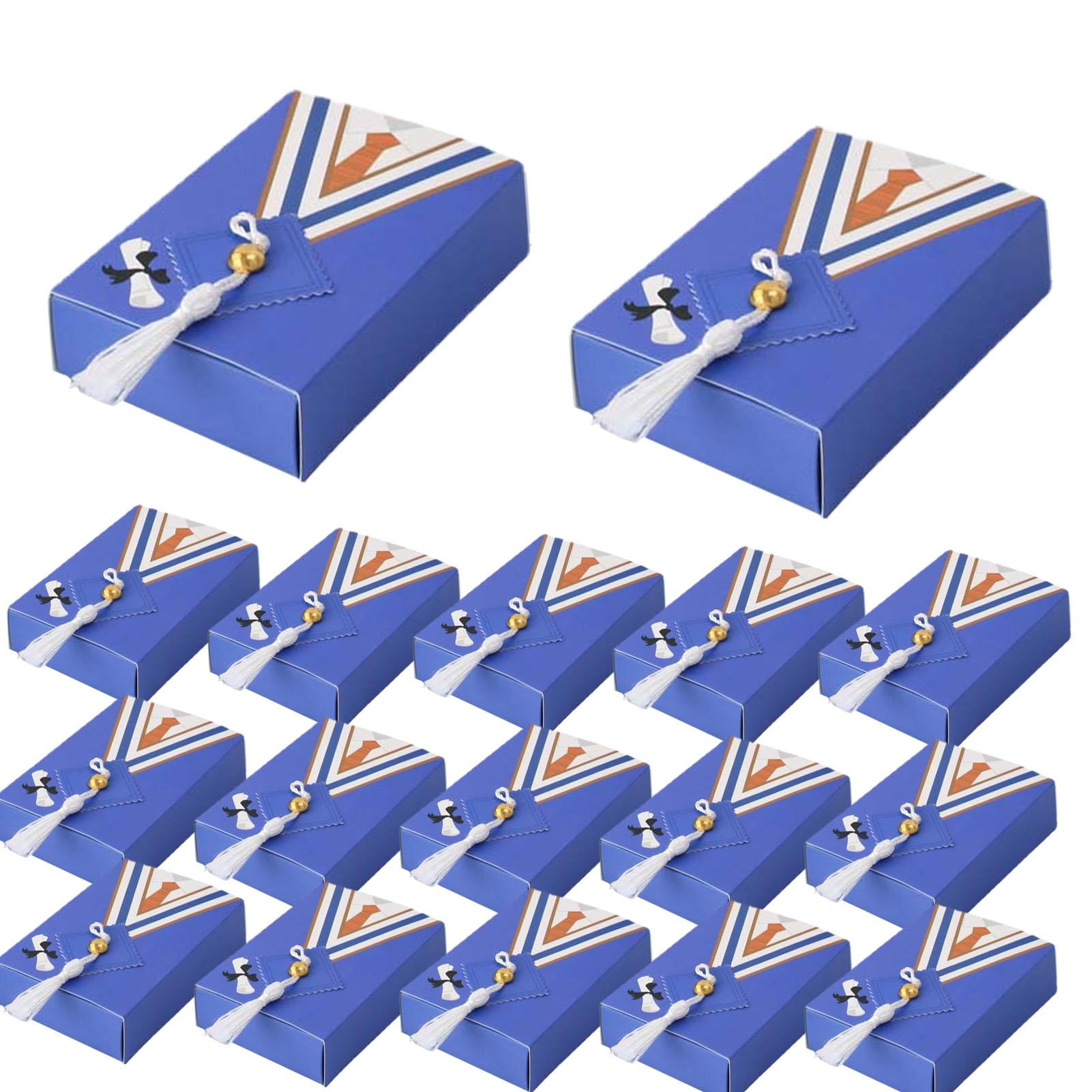 Graduation Candy Boxes 50 Pieces Bachelor Gown Favor Boxes Biscuit