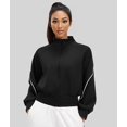 thumbnail image 4 of Female Fleece Full Zip Up Jacket Starry Black S, 4 of 10