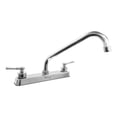 thumbnail image 1 of Mezcladora Fregadero Aquaway Cromo Doble Comando Cocina Acabado Brillante Casa Hogar, 1 of 2