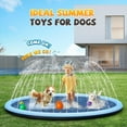 thumbnail image 5 of Splash Pad Sprinkler for Kids, 127" Extra Large Non-Slip Baby Play Mat - 2 Colors, Dog Pool Toys, Toddler Outdoor Toys for Ages 3-12 Boys Girls, Summer Outdoor Water Toys, Parent-Kids Games, 5 of 6