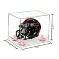 thumbnail image 2 of Deluxe Clear Acrylic Mini Football Helmet Display Case (not Full Size) with Pink Risers and Clear Base (A003-PNR), 2 of 2