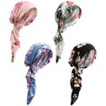thumbnail image 1 of Gorras anticáncer preatadas para mujeres con estampado de media cintura, 4 unidades, 1 of 6