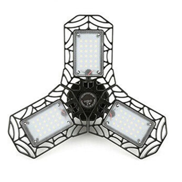 Luz de techo del garaje del coche Lámpara De Techo LED E27 B22 Deformable Tienda Taller Hogar 40W / 60W Negro 40W
