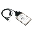 thumbnail image 3 of Cable USB 2.0 a SATA con cabezal negro de 40 cm, adaptador de cable SATA 7+15 de 22 pines a USB 2.0 para Mac OS 8.6/Windows 98/SE/ME/2000/XP/Vista/7/8/10/Linux, dos piezas ER, 3 of 4