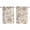 Khaki, variant on Grey Paisley Kitchen Curtains 63 Inch Length, Boho Flower Botanical Leaf Branch Grommet Top Bedroom Living Room Curtains, Light Filtering Cafe Curtain Drapes 2 Panels Set 84''x63''