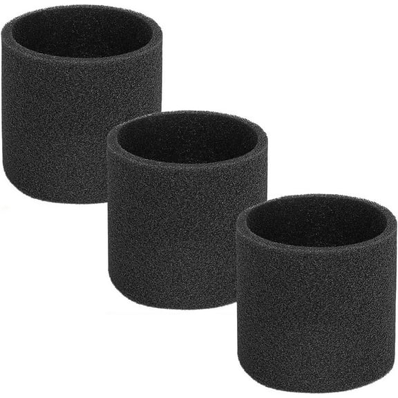 Shop Vac 90585 Foam Filter Replacements - 3 Pack for Wet Dry Vacuum Cleaner, Fit for Shop-Vac, Vacmaster & Geni