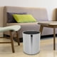 thumbnail image 5 of Bote de basura redondo, papelera de acero inoxidable, contenedor de basura, cubo de basura para baño, 5 of 6