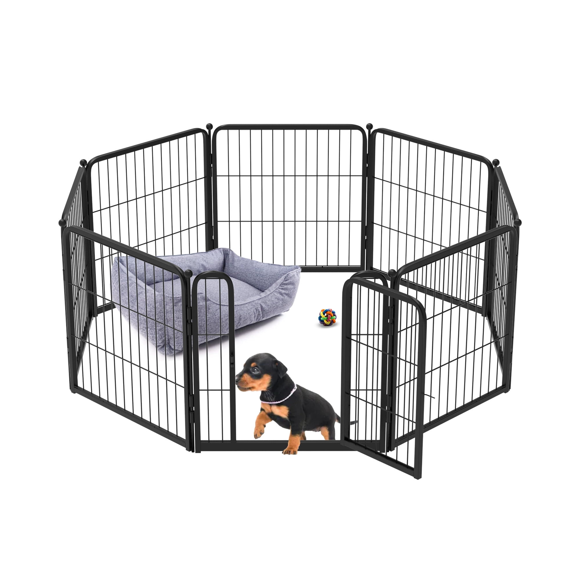 FXW HomePlus Dog Playpen Designed for Indoor Use,ThresholdFree Design