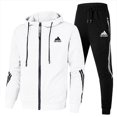 thumbnail image 2 of Conjunto de sudadera con capucha y pantalones deportivos para hombre, chándal informal de alta calidad para deportes al aire libre, chándal de manga larga para gimnasio 2024, 2 of 3
