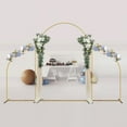 thumbnail image 5 of Arch Backdrop Stand For Wedding Ceremony Metal Arch Backdrop Gold Party Decor, 5 of 18