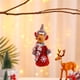 thumbnail image 2 of Fiudx Ángel de Navidad, Adorno para Árbol de Navidad, con Barba y Sombrero de Imitación, Tela, Multicolor, 20 X 9 X 6 Cm, 2 of 4
