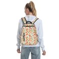 thumbnail image 7 of Honeii Fruits Peach2 Print Lightweight Backpacks,Carry on Backpack,Durable Backpack for School, Work & Travel, 7 of 7
