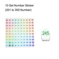 thumbnail image 2 of Uxcell Laser Number Stickers, Number 201 to 300 Round Self Adhesive Reflective Sticker for Inventory, Storage Organizing, 10 Sheets(1000Pcs), 2 of 7