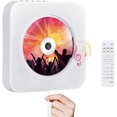 thumbnail image 1 of ELEPEX CD Player Portable Bluetooth Wall Mountable CD Player for Home with Remote Control FM Radio Built-in HiFi Speakers LCD Display MP3 Headphone Jack AUX Input Output, 1 of 6
