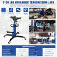 thumbnail image 2 of Garvee 2-Stage Hydraulic Transmission Jack 1100 Lbs, Vertical Telescopic Floor Jack Stand with Foot Pedal, 2 of 8