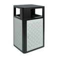 thumbnail image 2 of Flash Furniture Brooks Steel Indoor-Outdoor Trash Can with Locking Access Door 31.4 Gallon, 2 of 14