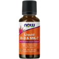thumbnail image 1 of Complementa los líquidos D-3 y MK-7 de NOW Foods con 2500 UI de D-3 y 100 mcg de K-2, 1 of 4