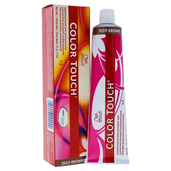 Color Touch Demi-Permanent Color - 4 77 Medium Brown-Intense Brown by Wella for Unisex - 2 oz Hair Color