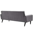 thumbnail image 2 of Modway EEI-2456-GRY Delve Velours Gris, Sofa, Tissu Gris, 2 of 4