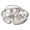C, variant on Divided Food Steaming Platter with Handle, Loetky Divided Stainless Steel Snack Tray, Sectional Snack Plate for Parties Friend Gatherings Camping Picnics Movie Nights