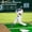 Green, variant on WAASOSCON 3x1.16m/10x3.8 Ft Anti-Slip Baseball Turf with Home Plate, Baseball Practice Mat for Hitting Training, Green