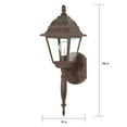 thumbnail image 3 of Nuvo 60-541 - Briton - 1 Light - 18" - Wall Lantern - w/ Clear  Seed Glass, 3 of 3