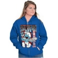 thumbnail image 3 of The Smurfs Cool Kanji Stay Hungry Unisex Plus Size Zip Hoodie Brisco Brands 2X, 3 of 5