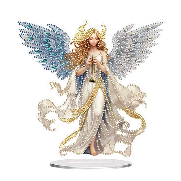 (FF153) Adornos Pintura Diamantes Adornos Doble Cara (diamante Brillante Una Cara + Diamante Forma Especial) Ángel