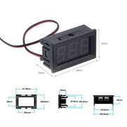 Kavoc AC70-500V 2 Wires LED Digital Voltmeter Voltage Meter Volt Tester (Green) - image 8 of 9