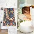 thumbnail image 7 of Yayeee 100% Cotton Hand Towels for Bathroom 16" x 28" Soft Absorbent Kitchen Towel, Blue Geometric Eagle, 7 of 7