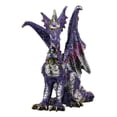 thumbnail image 2 of Ebros Small Purple Rain Armored Midnight Dragon Statue 4.5" High Fantasy, 2 of 6