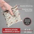 thumbnail image 2 of Corn Filled Cornhole Bags - Set of 8 Bean Bags for Corn Hole Game - Regulation Size & Weight - Navy Blue & Yellow, 2 of 5