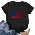 thumbnail image 2 of Vetsdori Womens Patriotic T Shirts Red White and Blue Short Sleeve Pullover Casual Independence Day USA Years Anniversary Summer,Graphic Crew Neck Shirts for Women July 4th, 2 of 5