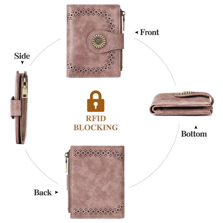 Kalunma Small Bifold Wallet, Leather RFID Blocking photo 4