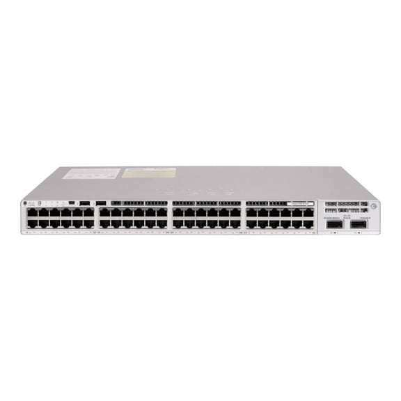 Cisco Catalyst 9200L - Network Advantage - switch - L3 - managed - 12 x 100/1000/2.5G/5G/10GBase-T   36 x 10/100/1000 (PoE )   4 x 10 Gigabit Ethernet - rack-mountable - PoE  (740 W)