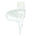 thumbnail image 4 of 52" L White Semi-Circle Tree Wrap Garden Bench, 4 of 5