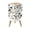 Color 3, variant on Small Trash Can with Lid Watercolor floral wildflowers plants leaves herbs 1.8 Gallon Dog Proof Trash Can Round Garbage Can Waste Bin Wastebasket for Bathroom Bedroom Living Room