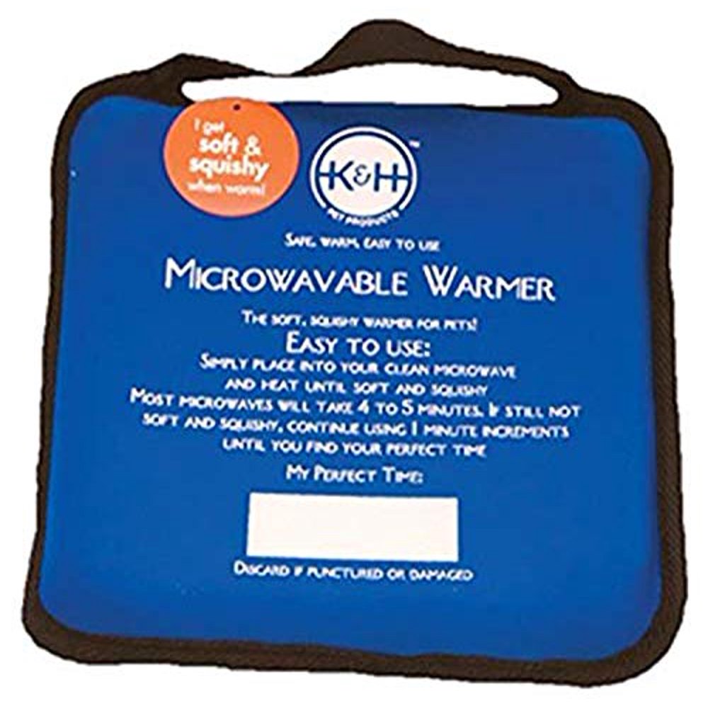K&H Pet Products Microwavable Pet Bed Warmer Blue 9" x 9"